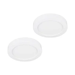 Prios LED-loftlampe Edwina, hvid, 18 cm, sæt med 2 stk