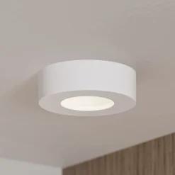 Prios LED-loftlampe Edwina, hvid, 12 cm, CCT, IP44