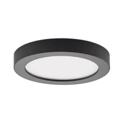 Prios LED-loftlampe Edwina, sort, 25 cm, CCT, IP44