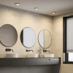 Prios LED-loftlampe Edwina, sølv, 18 cm, sæt med 10 stk