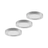 Prios LED-loftlampe Edwina, sølv, 23 cm, sæt med 3 stk