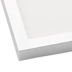 Prios LED-loftslampe Alette, sølv, 22,7 cm, 18W, dæmpbar