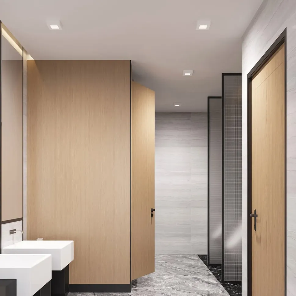 Prios LED-loftslampe Alette, hvid, 12,2 cm, dæmpbar