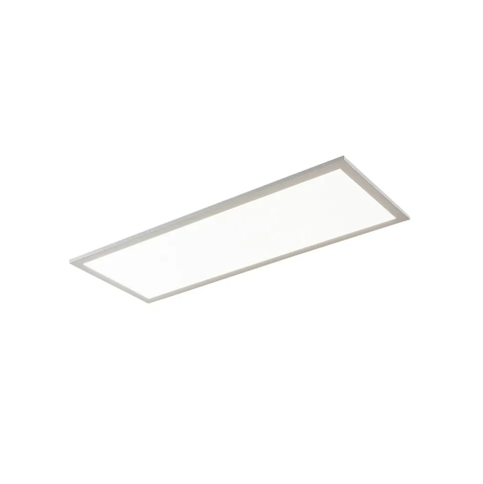 Prios LED-panel Gelora, 80 cm, 4.000 K, sølvfarvet, aluminium