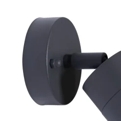 Prios udendørs vægspot Tulimar, højde 15 cm, bevægelig, aluminium