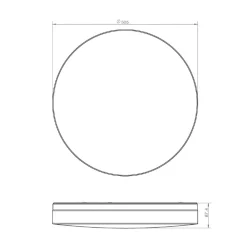 Prios Wynion LED-loftslampe CCT DIP-kontakt 50 cm