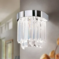 Prism LED-væglampe med up- and downlight, krom