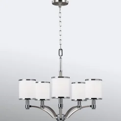 Prospect Park lysekrone med 5 lyskilder