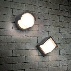 Puno udendørs LED-væglampe, IP54, rund