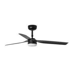 Punt M loftventilator, DC, LED-lampe, sort