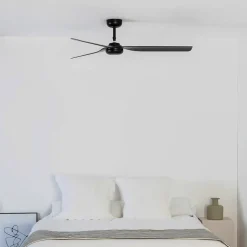 Punt M loftventilator, DC, 3 vinger, sort