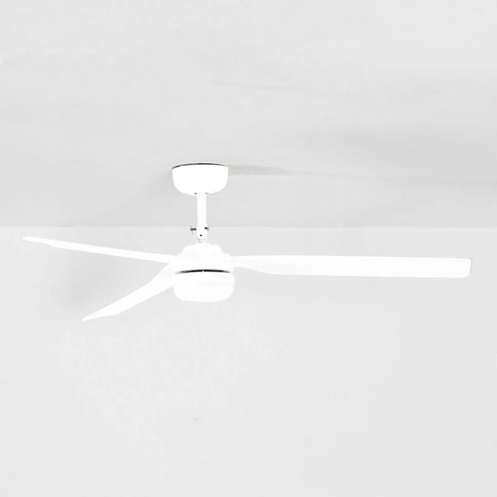 Punt M loftventilator, DC, LED-lampe, hvid