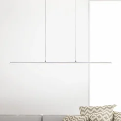 PURE LED hængelampe Lite, sølv, 100 cm, CCT, dæmpbar