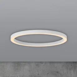 PURE LED-loftlampe Lines, Ø 70 cm, hvid, CCT-fjernbetjening
