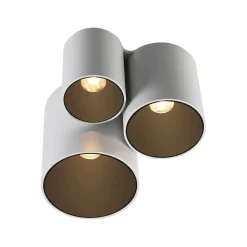 PURE LED-loftlampe til badeværelset Point, hvid, længde 18 cm, 3 lyskilder