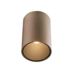 PURE LED-loftlampe til badeværelset Point, bronzefarvet, Ø 6 cm, IP44