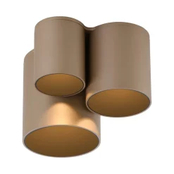 PURE LED-loftlampe til badeværelset Point, bronzefarvet, 18 cm, 3 lyskilder