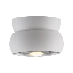 PURE LED-loftspot Move, hvid, Ø 12 cm, metal/glas