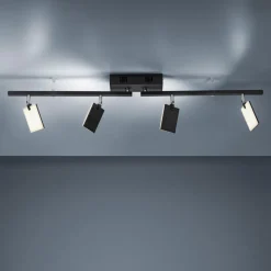 PURE Mira loftlampe 4 lk, fjernbetjening CCT, sort