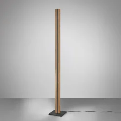 Quitani Elis LED-gulvlampe, eg/sort