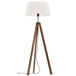 Quitani gulvlampe Reba, stativ, chintz hvid