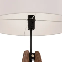 Quitani gulvlampe Reba, stativ, chintz hvid