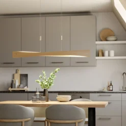 Quitani LED-pendel Lian, egetræ