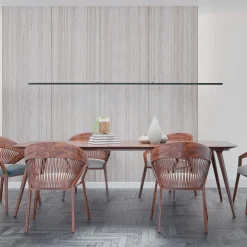 Quitani LED-pendel Margita, længde 148 cm, sort