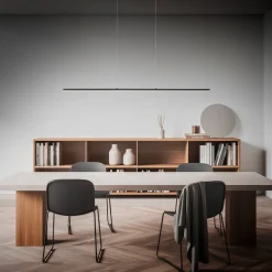 Quitani LED-pendel Margita, længde 118 cm, sort