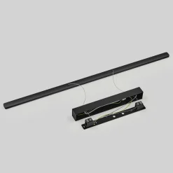 Quitani LED-pendel Margita, længde 118 cm, sort