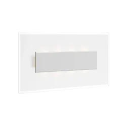 Quitani LED-væglampe Lole, aluminium, 59 x 29 cm, glas