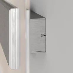 Quitani LED-væglampe Lole, aluminium, 59 x 29 cm, glas