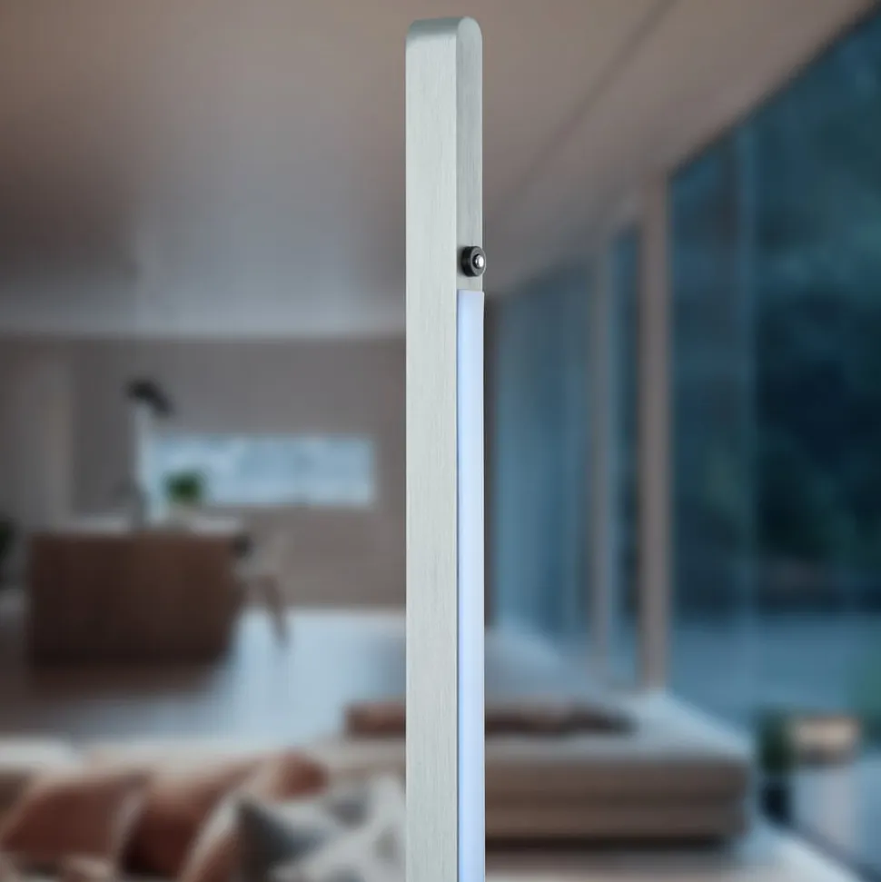 Quitani Talon LED-gulvlampe aluminium anodiseret natur