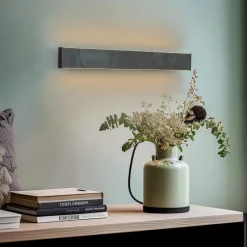 Quitani Zino LED-væglampe, 20W, skifer grå