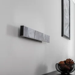 Quitani Zino LED-væglampe, 20W, skifer grå