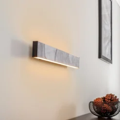 Quitani Zino LED-væglampe, 20W, skifer grå