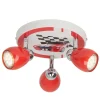 Racing LED-loftlampe med 3 lyskilder