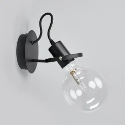 Radio designer-væglampe i sort