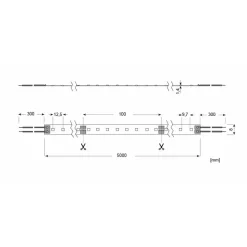 Radium Essence 500 LED-strip, 5 m, 18W, 2.700K
