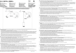 RAIL 230 V skinnesystem, sort, 4 LED-pendler, længde 1,5 m
