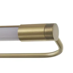 Rapallo LED-væglampe, messing, IP44, 40 cm