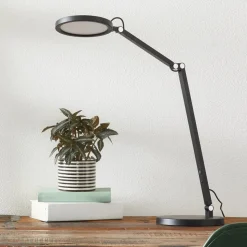 Regina LED-skrivebordslampe med dæmper, sort