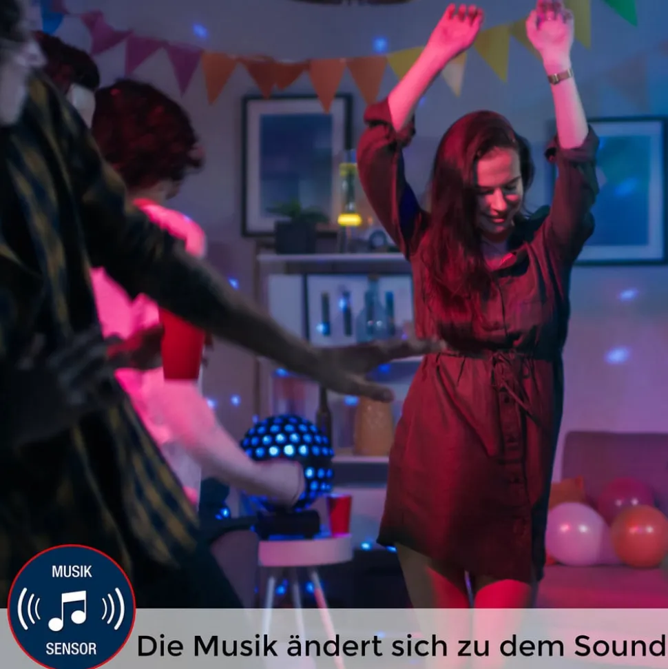 RGB LED-lyshjul - dekorativt lys med musiksensor