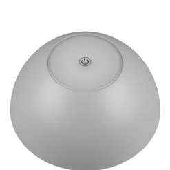 Ricardo LED genopladelig bordlampe, grå, højde 30 cm, plast