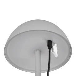 Ricardo LED genopladelig bordlampe, grå, højde 30 cm, plast