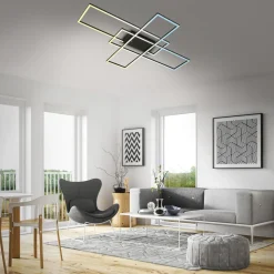 Roami loftlampe, 104x71cm, sort, CCT, fjernbetjening