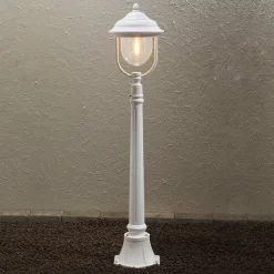 Romantisk stilampe "Parma", i hvid