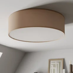 Rondo loftlampe, beige, metal, Ø 45 cm, E27
