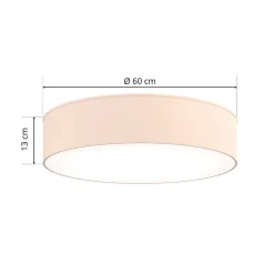 Rondo loftslampe, beige, Ø 60 cm