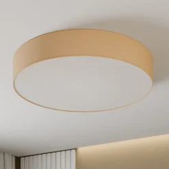Rondo loftslampe, beige Ø 80 cm